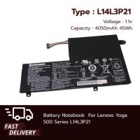 ราคา แบตเตอรี่โน๊ตบุ๊ค Battery Notebook Lenovo Yoga 500 Series L14L3P21 L14M3P2 ของแท้100% ส่งฟรี !!! รับประกัน 1 ปี (29258118348)