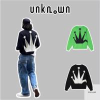 ราคา [คุณภาพกระจก] -S.tussy Bent Crown Knit Sweater เสื้อไหมพรม S.TUSSY คุณภาพสูงพร้อมกระเป๋าแท็กเต็ม (57111646156)
