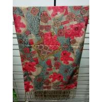 ราคา Scarf ผ้าพันคอ ผ้าคลุมไหล่มือสอง ลายดอกไม้สีแดง สภาพใช้งาน (24401006610)