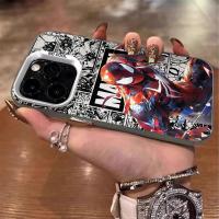 ราคา ร้อมส่งเคสไอโฟน 13 เคสซิลิโคนนิ่ม Pro Max Iron Spider-Man Case For iPhone 16 Pro Max 11 12 13 14 15 16Pro 7+ 8Plus XR (40056876129)