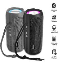 ราคา TG227 Outdoor Speaker Waterproof Wireless Bass Subwoof Loudspeaker Box Support TF Card FM Radio Aux Input With LED Light (20184553379)