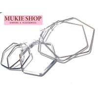 ราคา Mukie shop DIY ต่างหูห่วง ต่างหู หกเหลี่ยม เท่คูลไม่ซ้ำใคร มุกี้ ช้อป (2291871175)