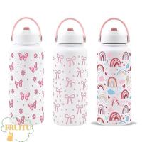 ราคา ผลไม้ ขวดฉนวน, ถ้วยฟางลายโบว์1000มล, ขวดน้ําการ์ตูนสแตนเลสความจุสูง (45059710169)