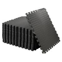 ราคา 12PCS ออกกำลังกายเสื่อปริศนาสแควร์ EVA โฟม Interlocking กระเบื้องป้องกันพื้นเสื่อขอบสำหรับเด็กบ้านโยคะ (22258006546)