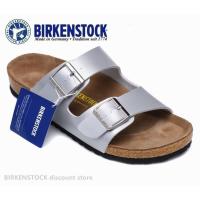 ราคา รองเท้าแตะชายหาด Birkenstock Arizona คลาสสิคสําหรับผู้ชาย/ผู้หญิง ลายงูเงิน ไซส์ 34-46 (55913649586)
