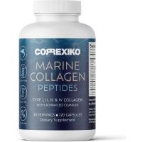 ราคา CORREXIKO Marine Collagen Pills 1800mg Hydrolyzed Collagen Peptides ต่อเสิร์ฟพร้อมเพิ่ม Hyaluronic Acid C & Minerals สําหรับผิวผมและเล็บ 120 แคปซูล 30 วัน ply (48164464782)