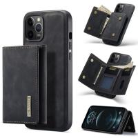ราคา พร้อมส่ง For iPhone 12 Pro Max DG.MING M1 Series 3-Fold Multi Card Wallet + Back Cover เคสกันกระแทกพร้อมฟังก์ชั่นผู้ถือ (สีดํา) (57560601591)