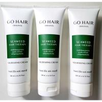 ราคา Go Hair Seaweed Hair Therapy 200ml.อาหารผมโกแฮร์ อาหารผมสำหรับผมแห้งเสีย แตกปลายมากจากการทำเคมี ขนาด200 ml. (17849226531)