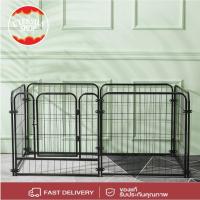 ราคา DIY 6pcs รั้วกั้นสุนัข คอกกั้นสัตว์ บ้านหนูแกสบี้ กรง diy กรงสุนัข กรงกระต่าย กรงหมา ประกอบได้หลากหลายรูปทรง (23178379963)