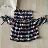 ราคา JASPAL เสื้อแขนกุดปาดไหล่ ลายดอกไม้ (29106112707)