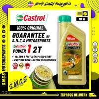 ราคา Castrol 2T Power 1 ใหม่ น้ํามันเครื่อง Miyak Hitam Motosikal Castrol POWER 1 2T (1L) (20389099349)