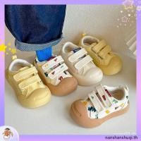 ราคา [ใหม่] รองเท้าผ้าใบลําลอง พื้นนิ่ม ดีไซน์หน้ายิ้ม สีขาว แฟชั่นฤดูใบไม้ผลิ และฤดูใบไม้ร่วง สําหรับเด็กผู้ชาย และเด็กผู้หญิง (56814096081)