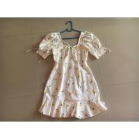 ราคา เดรสระบายลายเชอรี่สีเหลือง (3417250476)