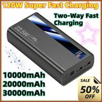ราคา สําหรับ iPhone Samsung Xiaomi 10000mAh 120W ชาร์จเร็วสุดความจุสูง Power Bank ภายนอกแบตเตอรี่แบบพกพา Charger (43031683957)