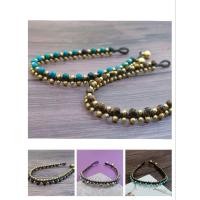ราคา กำไลข้อเท้า สร้อยข้อเท้าถักหินมงคล ข้อเท้าแฮนด์เมด เชือกถักหินผสมทองเหลือง ✅ใส่กระดิ่ง (25872070384)