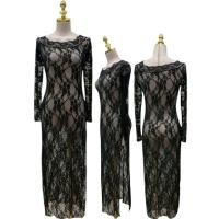 ราคา KL1183 ชุดนอนซีทรูผ้าลูกไม้สีดำ Black lace see-through nightwear ด่วนมีส่งGrabค่า (42162395767)