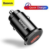 ราคา Baseus Mini USB Car Charger Quick Charge 3.0 Car Phone Charger for Xiaomi mi mi Samsung iPhone QC3.0 QC Fast Mobile Car Charging (9939795795)