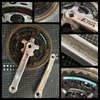 ราคา จานโซ่ Shimano แท้ ALTUS Serie 42-34-24 จาน3ชั้น จานหน้าสำหรับจักรยานเสือภูเขา (5811832754)