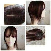 ราคา แผ่นปิดผมบางหน้าม้า สีน้ำตาล แฮร์พีชผมแท้หน้าม้าบาง ผมแท้100% (3521313300)