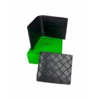 ราคา กระเป๋าสตางค์ผู้ชาย โบเตก้า แบบใบสั้น สีดำ ลายสานใหญ่ Bottega Veneta 8 card (9833376306)