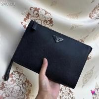 ราคา Prada prada Mens Bag Mens Fashion Casual Clutch Mens Clutch Bag Clutch Bag Original Order Daigou Counter Last Style,เว็บไซต์อย่างเป็นทางการ Synchronization, ของแท้ Development, สี: น้ําเงินและดํา/สามเ
