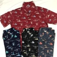 ราคา (4สี)เสื้อเชิ้ตแขนสั้นลายเรือทะเล เชิ้ตวินเทจ เชิ้ตฮาวาย (1935024926)