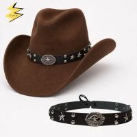 ราคา YSDIW Boho หมวก,เข็มขัดตกแต่ง Western คาวบอยอุปกรณ์เสริมปานามา Hatband, แฟชั่นหนังปรับ Handmade ตกแต่งหมวกสําหรับ Fedora (55214271390)