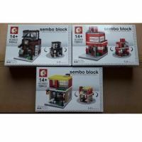 ราคา Sembo Block set 3 อัน มินิบล็อค บล็อคตัวต่อเลโก้ร้านค้า ร้านน้ำ ร้านกาแฟ ร้านเบอร์เกอร์ Coca-cola Coffee Mcdonald's Lego (9517636625)