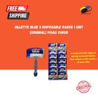 ราคา Gillette Blue 3 Disposable Razor 1 เครื่อง Pisau Cukur (53460764709)