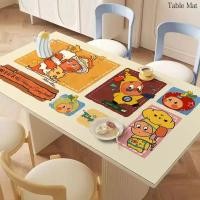 ราคา น่ารักดาวเสื่อโต๊ะรับประทานอาหารโต๊ะกาแฟสี่เหลี่ยมป้องกันการลวกแผ่นป้องกันกันน้ําและกันน้ํามันผ้าปูโต๊ะการ์ตูน (49362738523)