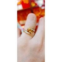 ราคา แหวนบุษราคัมบางกะจะแท้ประดับเพชร (25861631939)