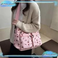 ราคา ABDEENSINCE Tote Bag, Cherry Print Adjustable Strap Crossbody Bag, Casual Waterproof Large Capacity Multi-Pocket Shopping Bag (26045271478)