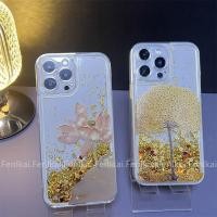 ราคา Money Tree Golden Lotus Glitter เคสโทรศัพท์สําหรับ Xiaomi 14 Redmi K70/note13Pro/K60 Supreme K50 (24048239423)