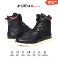 ราคา Bradleys Necros Black - รองเท้าหนังผู้ชาย | รองเท้าบูทผู้ชาย Bradleys ดั้งเดิมทําจากหนังแท้ (43378369659)