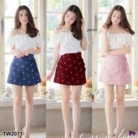ราคา (เช็คของก่อนโอนเงิน)Set 2 ชิ้นเสื้อปาดไหล่ระบายลูกไม้ สายเดี่ยวผูกไหล่ทรงสวย ผ้าไหมอิตาลี #265/2071 (729722748)
