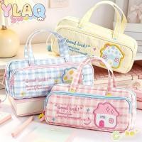 ราคา น่ารักบ้านตารางกรณีดินสอความจุขนาดใหญ่มือถือปากกากระเป๋าเครื่องเขียนออแกไนเซอร์สําหรับนักเรียนโรงเรียน (46959799547)