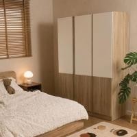 ราคา Koncept Furniture ตู้เสื้อผ้าบานเปิด รุ่น Haelin ขนาด 120 ซม. สีไม้อ่อน (120x55x180 ซม.) แบรนด์ KONCEPT FURNITURE (42079497448)