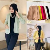 ราคา สไตล์เกาหลี Premium Scuba Womens Blazer - Womens Blazer - Premium Scuba Blazer - Blazer (26893330598)