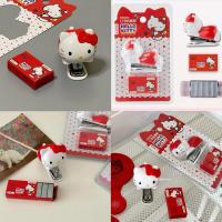 ราคา พร้อมส่ง❤️Kitty Stapler คิตตี้ แม็กเย็บกระดาษ เครื่องเย็บกระดาษ ตกแต่งโต๊ะคอม เพิ่มความสนุก สีสันสดใส น่ารัก 86012 (26557539874)