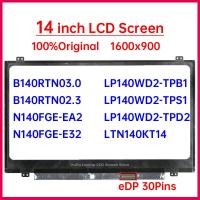 ราคา 14 นิ้วแล็ปท็อปหน้าจอ LCD B140RTN03.0 B140RTN02.3 N140FGE-EA2 E32 LTN140KT14 LP140WD2-TPB1 S1 จอแสดงผลแผง 1600x900 eDP 30 Pins (44512399292)