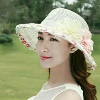 ราคา หมวกสานผู้ใหญ่ พร้อมส่ง!! แต่งดอกไม้รอบใบ มีราคาส่ง (4995718217)