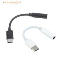 ราคา { JJTH } Type-C ถึง 3.5 มม.AUX Ja หูฟังอะแดปเตอร์เสียงตัวแยกเสียงตัวแปลง USB-C Adaptor หูฟัง (46260929004)