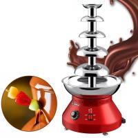 ราคา ช็อคโกแลตฟองดู 5ชั้น ไฟฟ้า เครื่องทำช็อคโกแลตแบบน้ำพุ Chocolate Fondue มีพร้อมส่ง (16897904560)