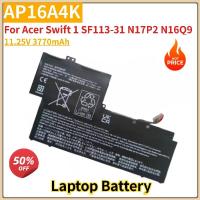 ราคา คุณภาพสูง AP16A4K แบตเตอรี่แล็ปท็อป 11.25V 3770mAh สําหรับ Acer Swift 1 SF113-31 N17P2 N16Q9 ยี่ห้อใหม่เปลี่ยนแบตเตอรี่ (51410102895)