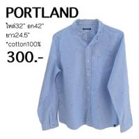 ราคา เสื้อเชิ้ตแขนยาว PORTLAND มือสอง ของแท้ (852259150)