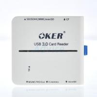 ราคา Ext. Card Reader All in 1 'OKER' (C-3329) Blue USB3.0 (1860013442)
