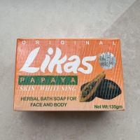 ราคา 现货Available Likas Papaya Whitening Soap 135g มะละกอ香4.9.11 (55459556615)