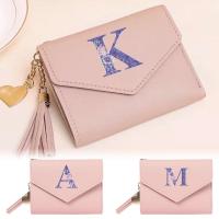 ราคา กระเป๋าสตางค์ผู้หญิงหลายช่องประดับพู่หนัง PU ที่ใส่บัตรแบบพกพาและกระเป๋าใส่เหรียญ ชุดดอกไม้สีม่วง (48759690223)