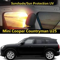 ราคา สําหรับ Mini Cooper Countryman U25 JCW 2025-UP แม่เหล็กรถด้านข้างหน้าต่างบังแดด Double-layer Sun Protection ฉนวนกันความร้อน Anti-ยุงตาข่ายผ้าม่าน (54810839538)
