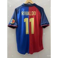 ราคา เสื้อฟุตบอลย้อนยุค 1899-1999 Barcelona 100th Home เสื้อฟุตบอลแขนสั้นผู้ชายเสื้อที่กําหนดเอง GUARDIOLA FIGO RIVALDO (54463460671)